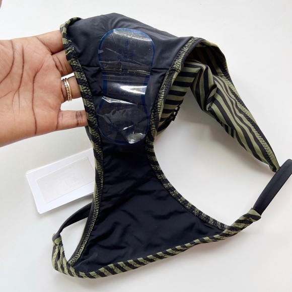 SOLID AND STRIPED Morgan Bottom Olive Micro Stripe - Picture 5 of 6